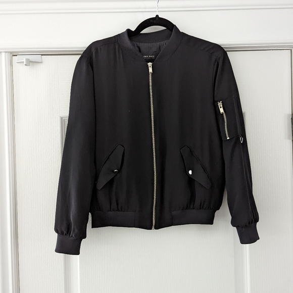 Zara Basics black bomber jacket, excellent condition - Picture 3 of 9